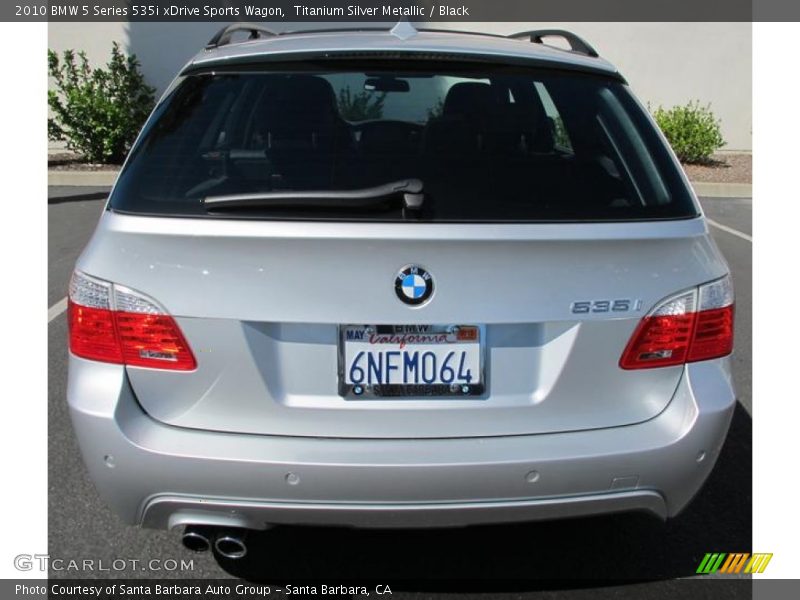 Titanium Silver Metallic / Black 2010 BMW 5 Series 535i xDrive Sports Wagon