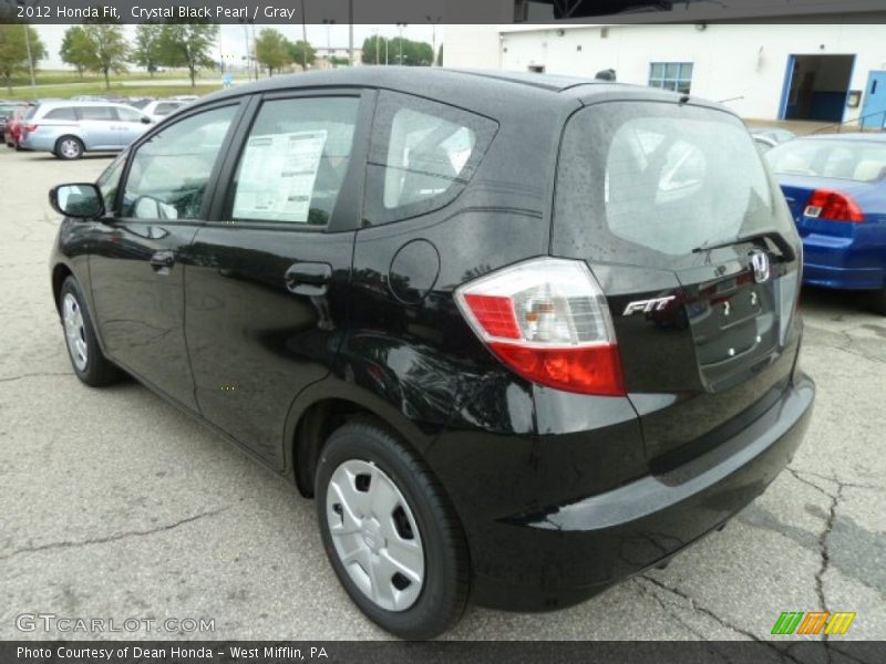 Crystal Black Pearl / Gray 2012 Honda Fit
