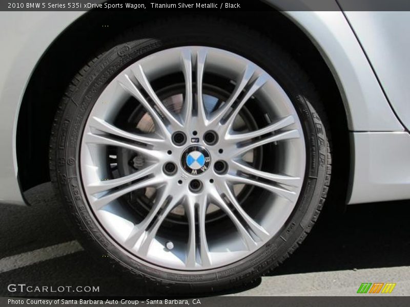 Titanium Silver Metallic / Black 2010 BMW 5 Series 535i xDrive Sports Wagon