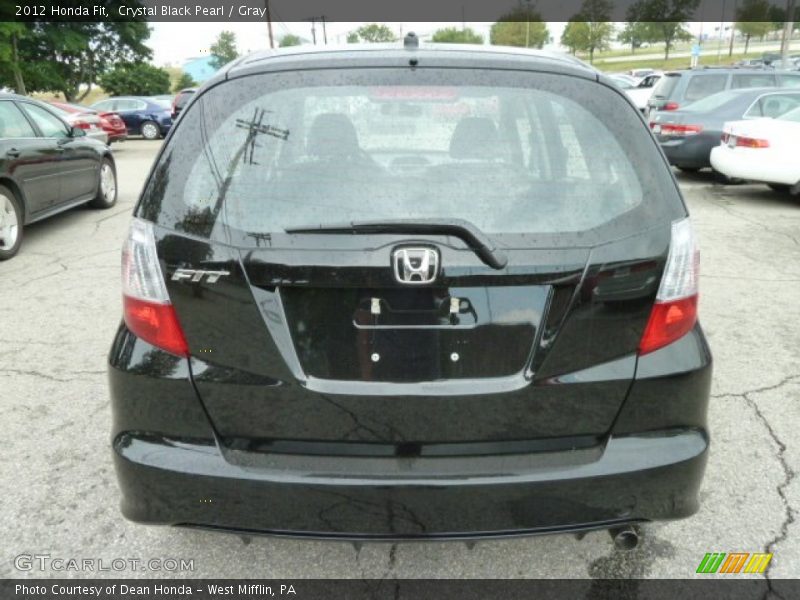 Crystal Black Pearl / Gray 2012 Honda Fit