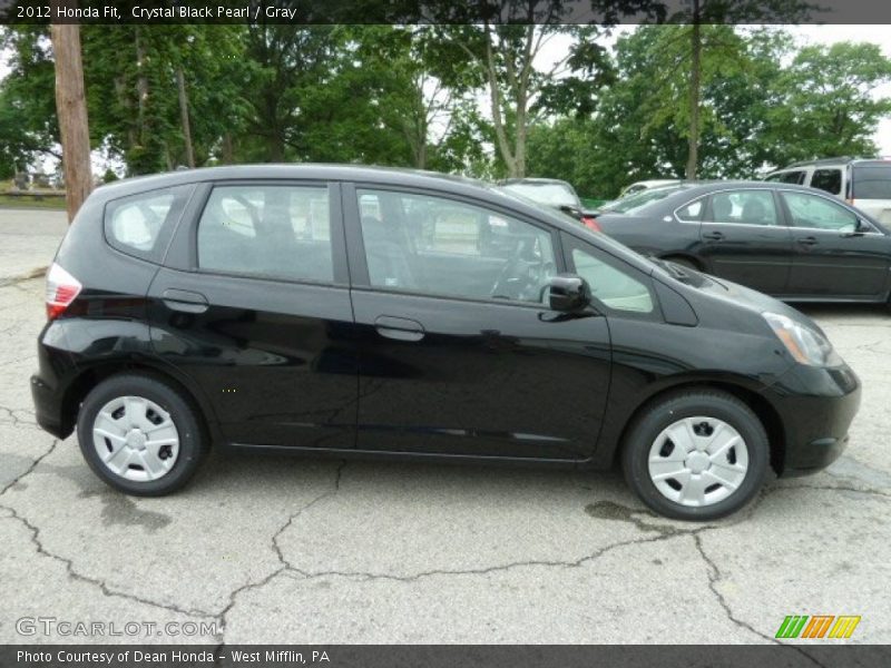 Crystal Black Pearl / Gray 2012 Honda Fit