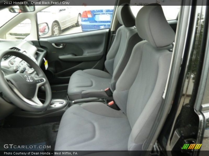 Crystal Black Pearl / Gray 2012 Honda Fit
