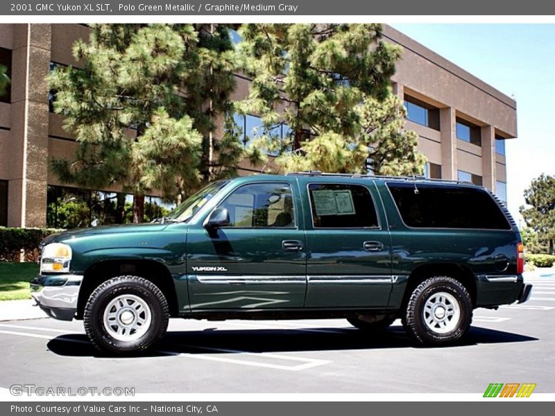 Polo Green Metallic / Graphite/Medium Gray 2001 GMC Yukon XL SLT
