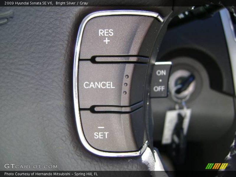 Bright Silver / Gray 2009 Hyundai Sonata SE V6