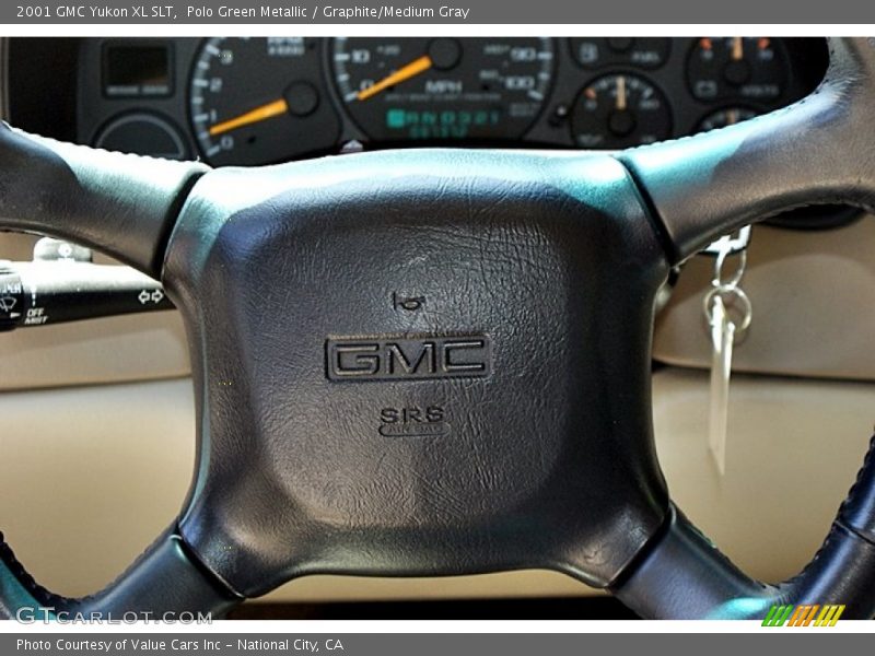 Polo Green Metallic / Graphite/Medium Gray 2001 GMC Yukon XL SLT