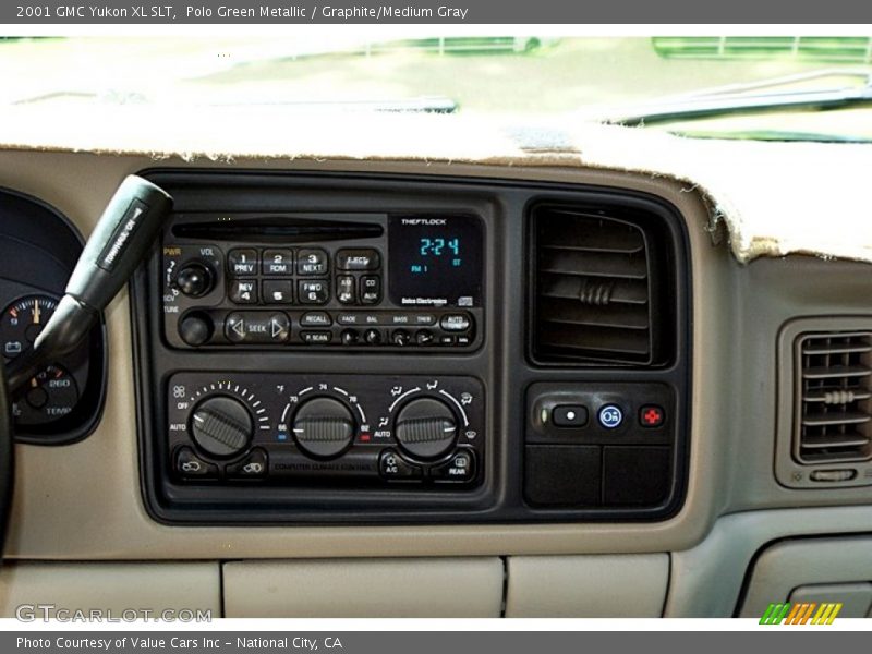 Polo Green Metallic / Graphite/Medium Gray 2001 GMC Yukon XL SLT