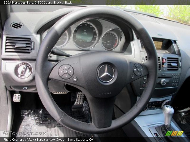 Black / Black 2009 Mercedes-Benz C 300 Sport