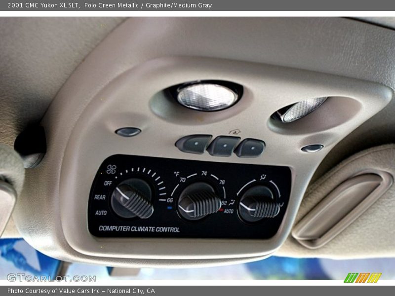 Polo Green Metallic / Graphite/Medium Gray 2001 GMC Yukon XL SLT
