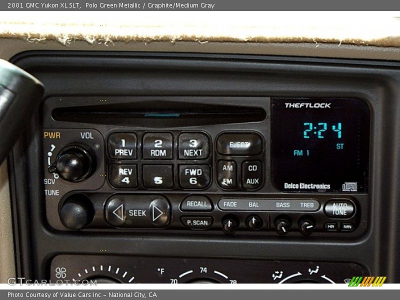 Polo Green Metallic / Graphite/Medium Gray 2001 GMC Yukon XL SLT