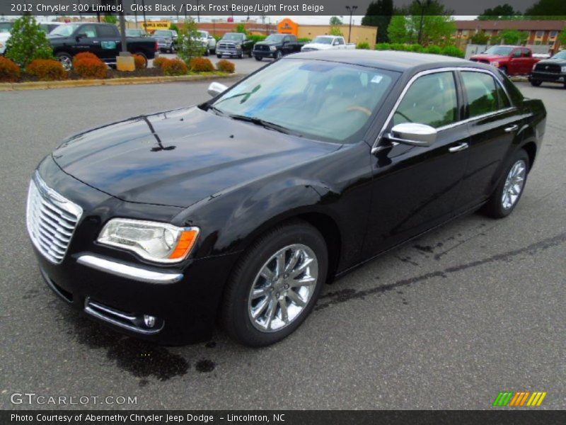 Gloss Black / Dark Frost Beige/Light Frost Beige 2012 Chrysler 300 Limited