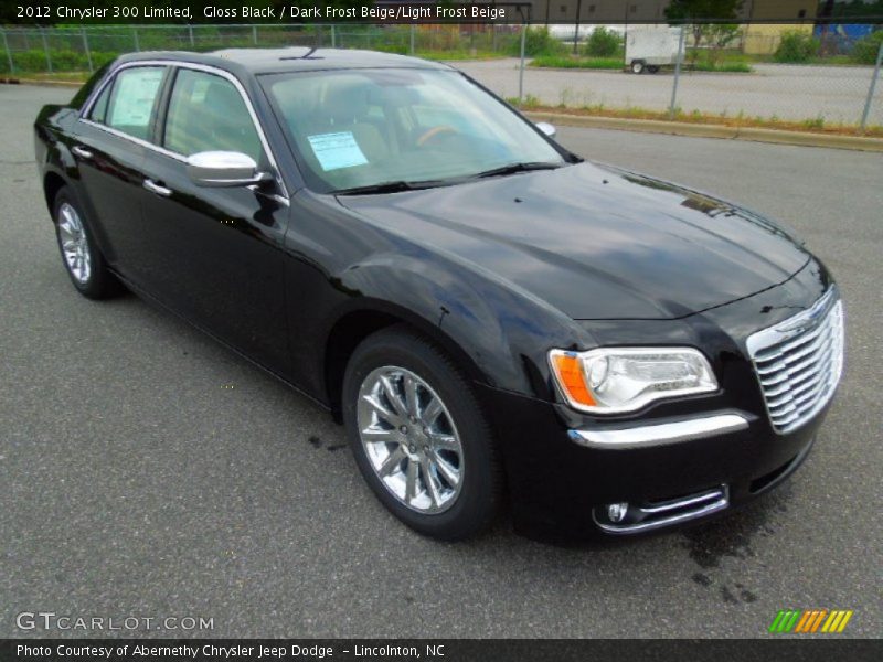Gloss Black / Dark Frost Beige/Light Frost Beige 2012 Chrysler 300 Limited