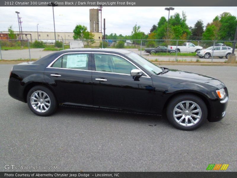 Gloss Black / Dark Frost Beige/Light Frost Beige 2012 Chrysler 300 Limited