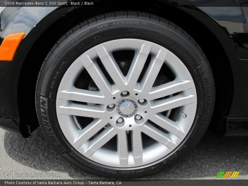 Black / Black 2009 Mercedes-Benz C 300 Sport