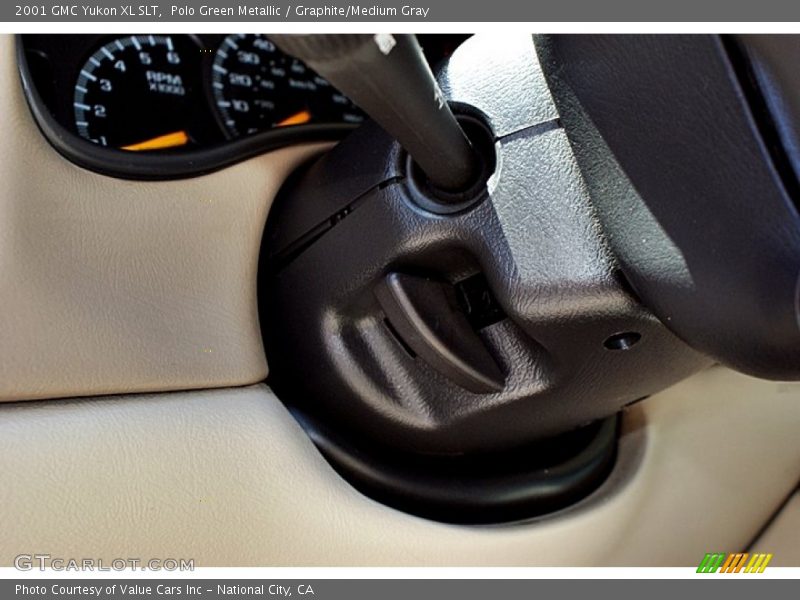 Polo Green Metallic / Graphite/Medium Gray 2001 GMC Yukon XL SLT