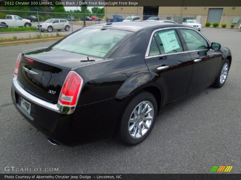 Gloss Black / Dark Frost Beige/Light Frost Beige 2012 Chrysler 300 Limited