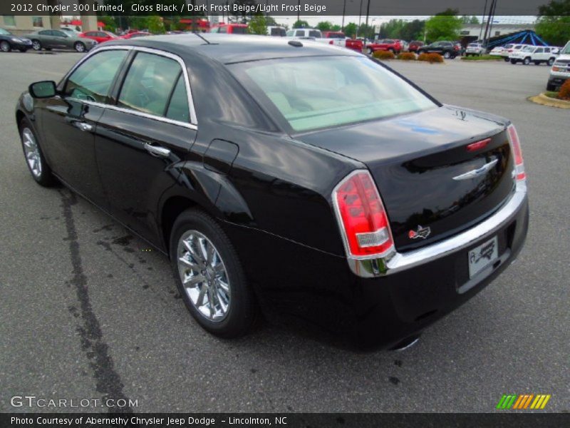 Gloss Black / Dark Frost Beige/Light Frost Beige 2012 Chrysler 300 Limited