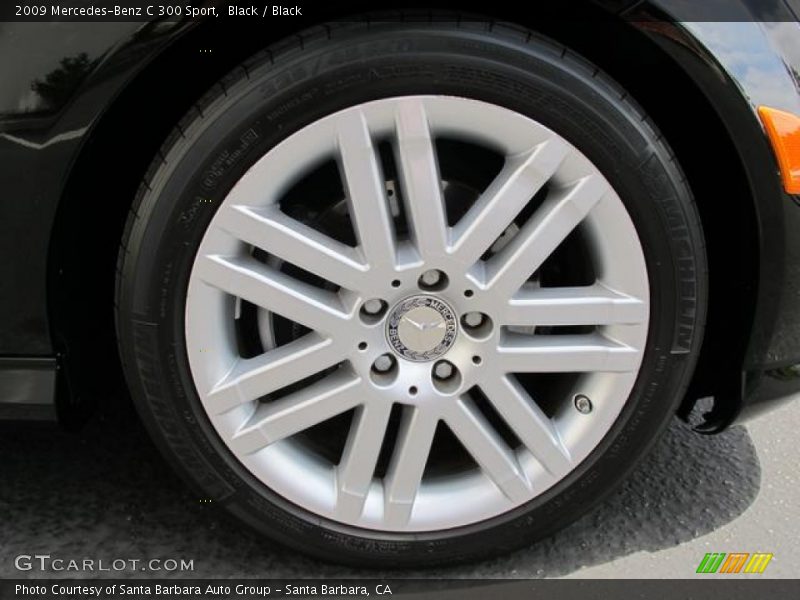 Black / Black 2009 Mercedes-Benz C 300 Sport
