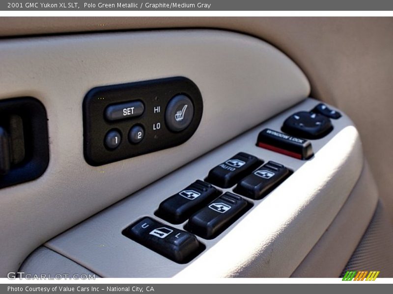 Polo Green Metallic / Graphite/Medium Gray 2001 GMC Yukon XL SLT