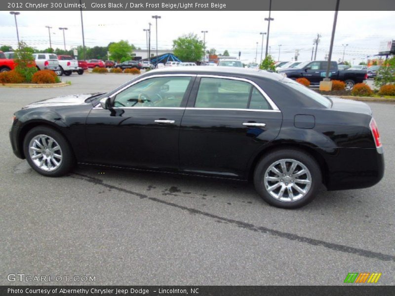 Gloss Black / Dark Frost Beige/Light Frost Beige 2012 Chrysler 300 Limited