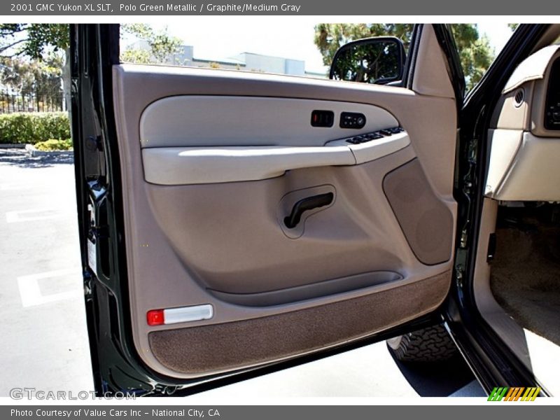 Polo Green Metallic / Graphite/Medium Gray 2001 GMC Yukon XL SLT