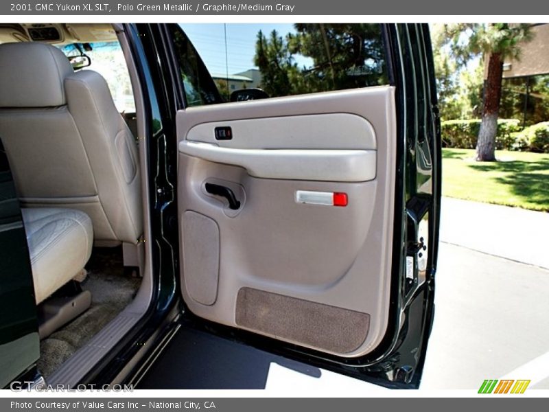 Polo Green Metallic / Graphite/Medium Gray 2001 GMC Yukon XL SLT