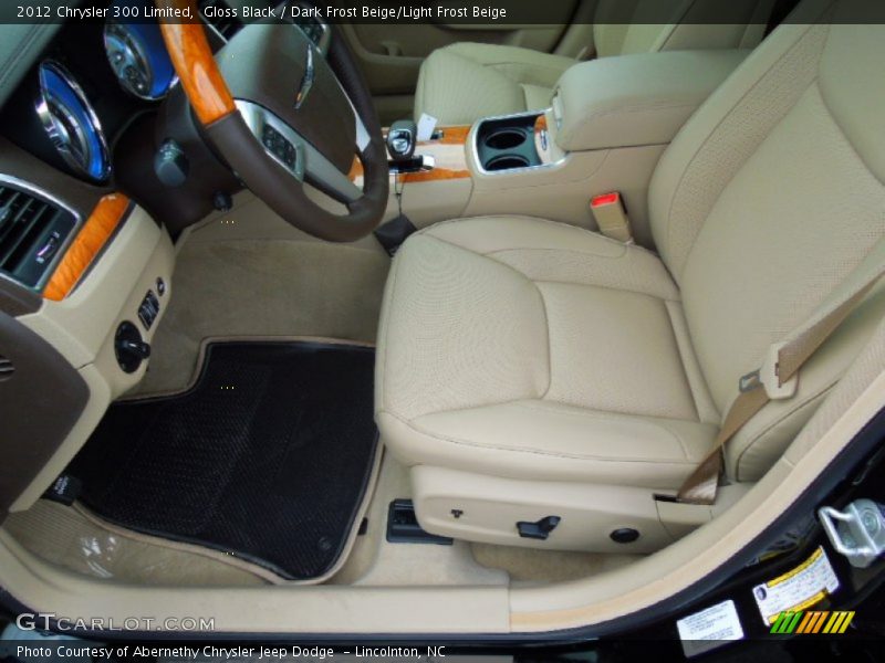 Gloss Black / Dark Frost Beige/Light Frost Beige 2012 Chrysler 300 Limited