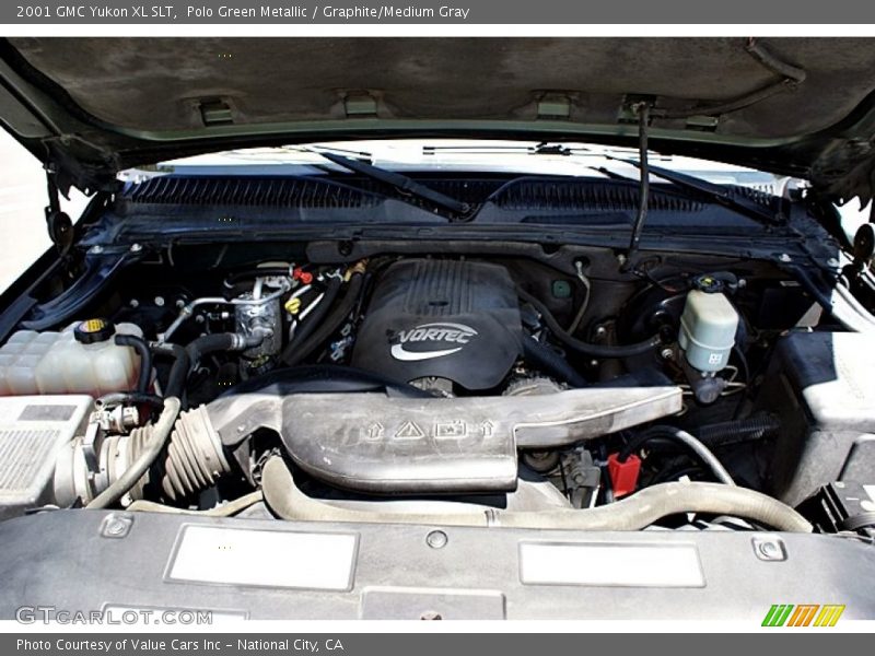 Polo Green Metallic / Graphite/Medium Gray 2001 GMC Yukon XL SLT