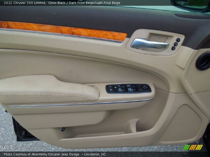 Gloss Black / Dark Frost Beige/Light Frost Beige 2012 Chrysler 300 Limited