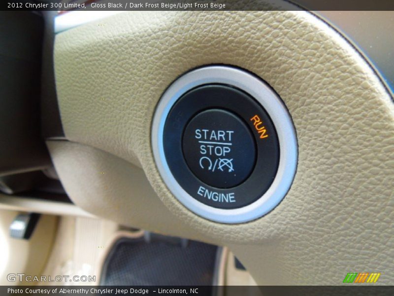 Gloss Black / Dark Frost Beige/Light Frost Beige 2012 Chrysler 300 Limited