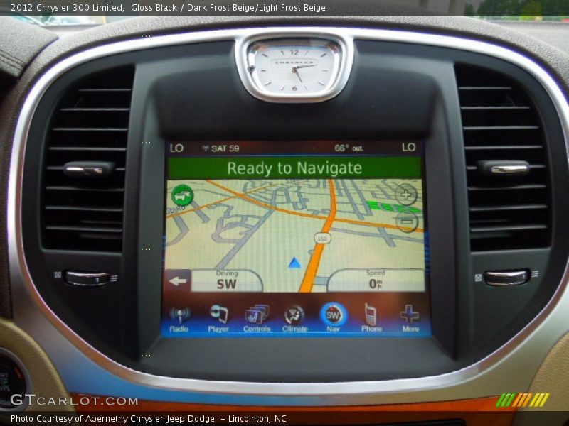 Gloss Black / Dark Frost Beige/Light Frost Beige 2012 Chrysler 300 Limited