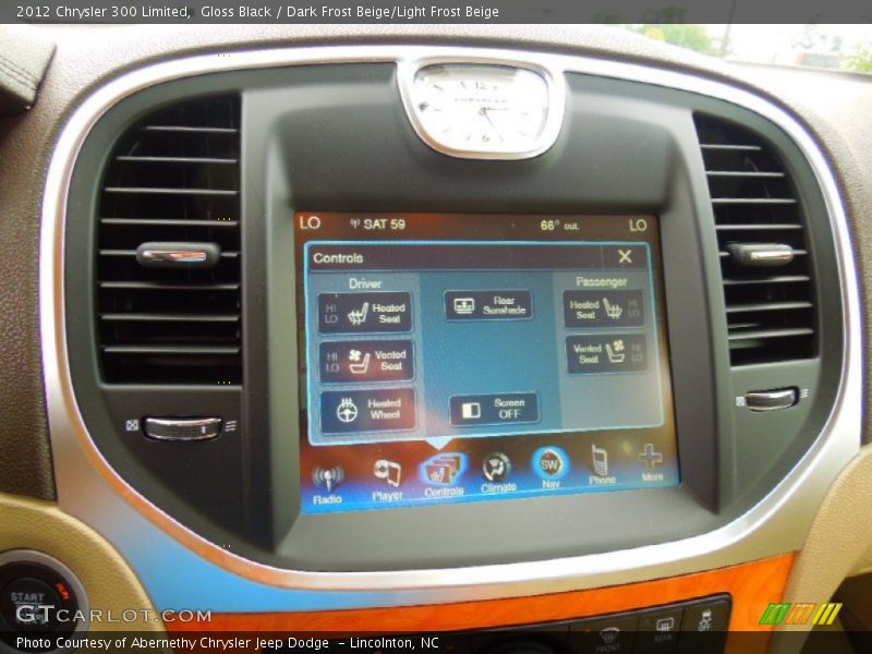 Gloss Black / Dark Frost Beige/Light Frost Beige 2012 Chrysler 300 Limited