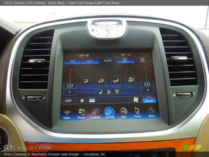 Gloss Black / Dark Frost Beige/Light Frost Beige 2012 Chrysler 300 Limited