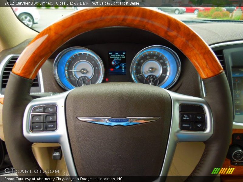 Gloss Black / Dark Frost Beige/Light Frost Beige 2012 Chrysler 300 Limited