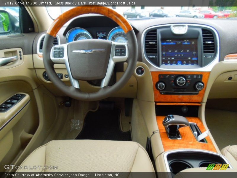 Gloss Black / Dark Frost Beige/Light Frost Beige 2012 Chrysler 300 Limited