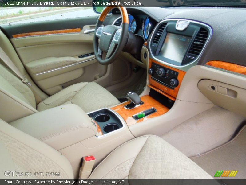 Gloss Black / Dark Frost Beige/Light Frost Beige 2012 Chrysler 300 Limited