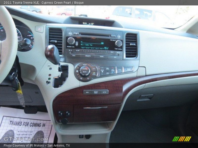 Cypress Green Pearl / Bisque 2011 Toyota Sienna XLE