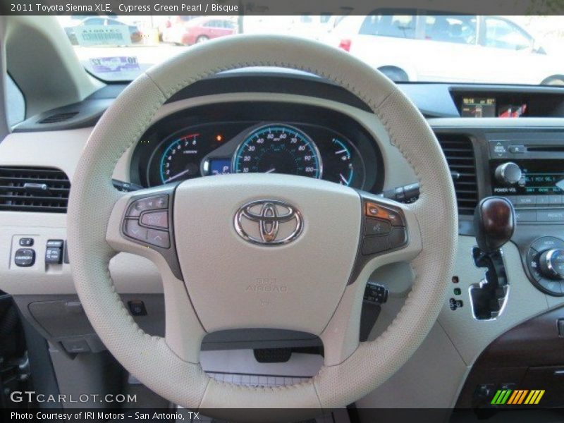Cypress Green Pearl / Bisque 2011 Toyota Sienna XLE
