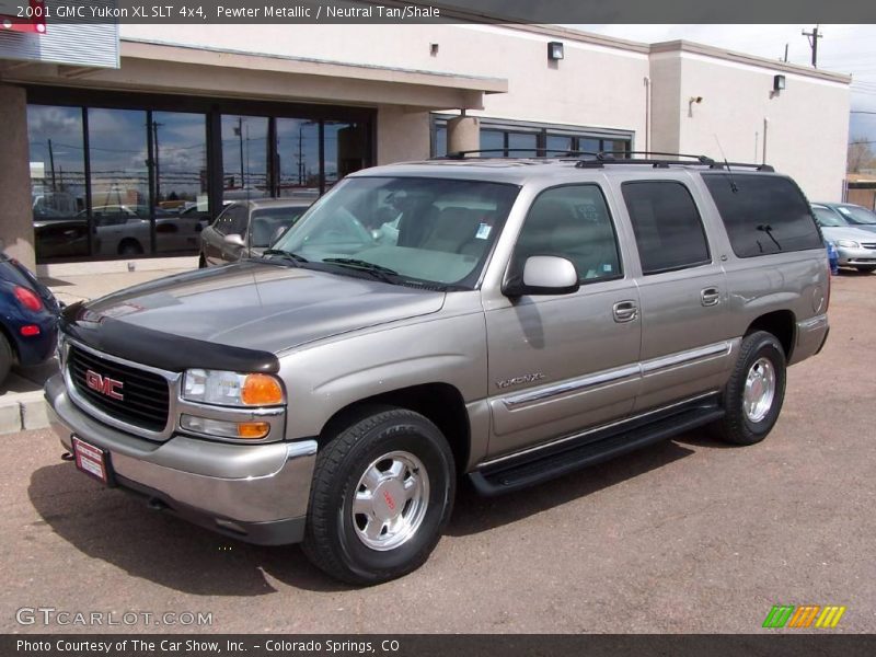 Pewter Metallic / Neutral Tan/Shale 2001 GMC Yukon XL SLT 4x4