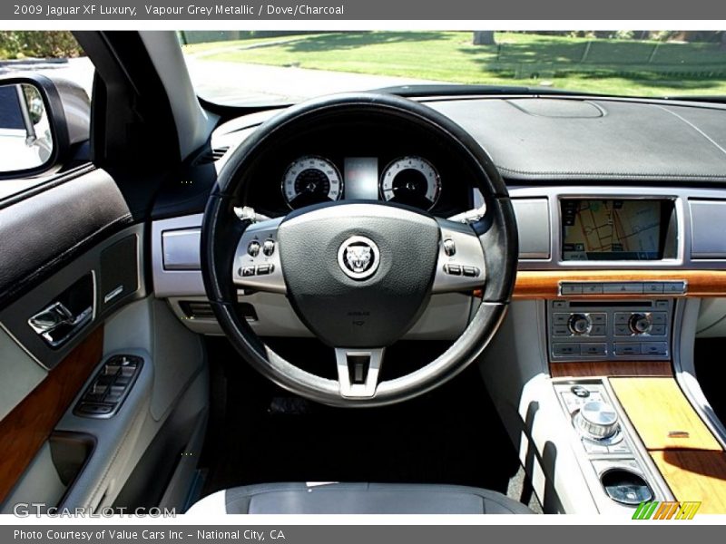 Vapour Grey Metallic / Dove/Charcoal 2009 Jaguar XF Luxury