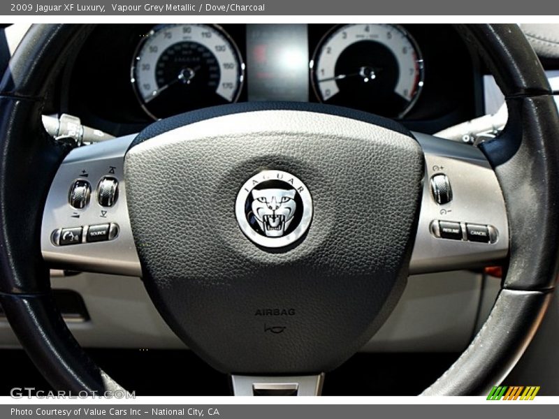 Vapour Grey Metallic / Dove/Charcoal 2009 Jaguar XF Luxury