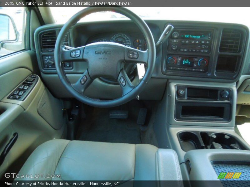 Sand Beige Metallic / Pewter/Dark Pewter 2005 GMC Yukon SLT 4x4