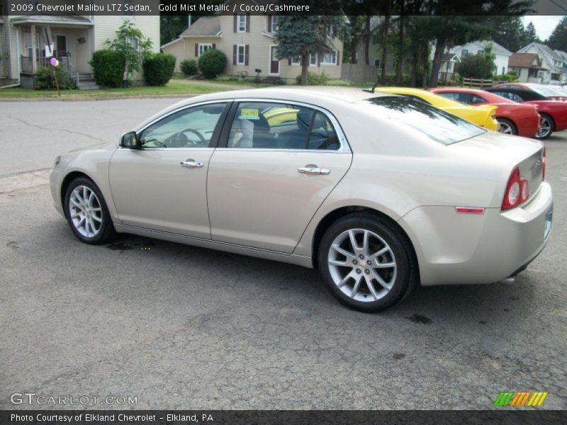 Gold Mist Metallic / Cocoa/Cashmere 2009 Chevrolet Malibu LTZ Sedan