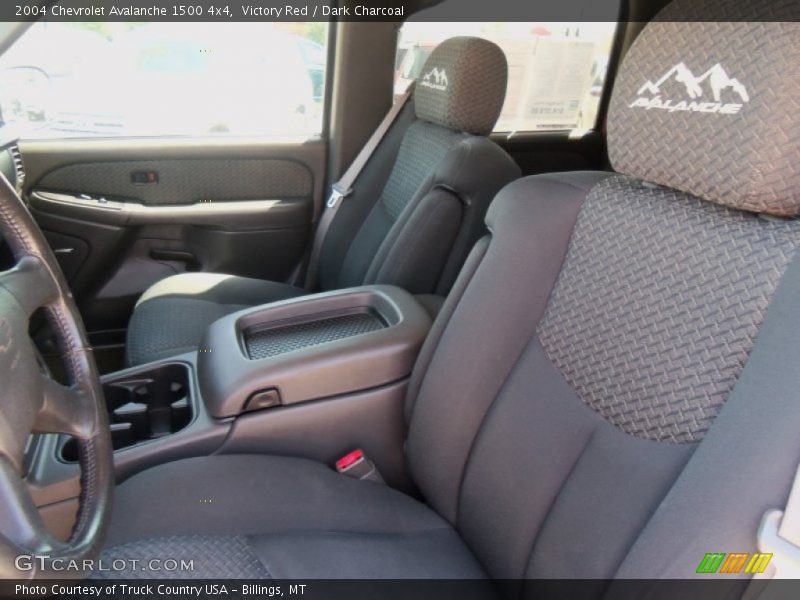 Victory Red / Dark Charcoal 2004 Chevrolet Avalanche 1500 4x4