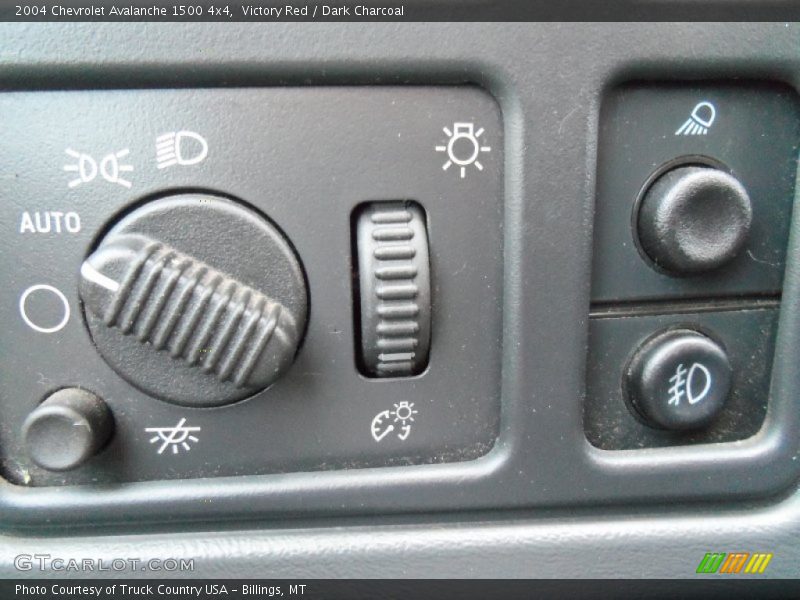 Victory Red / Dark Charcoal 2004 Chevrolet Avalanche 1500 4x4