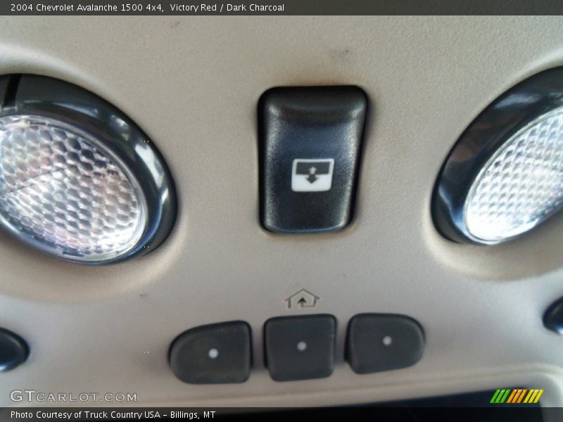 Victory Red / Dark Charcoal 2004 Chevrolet Avalanche 1500 4x4