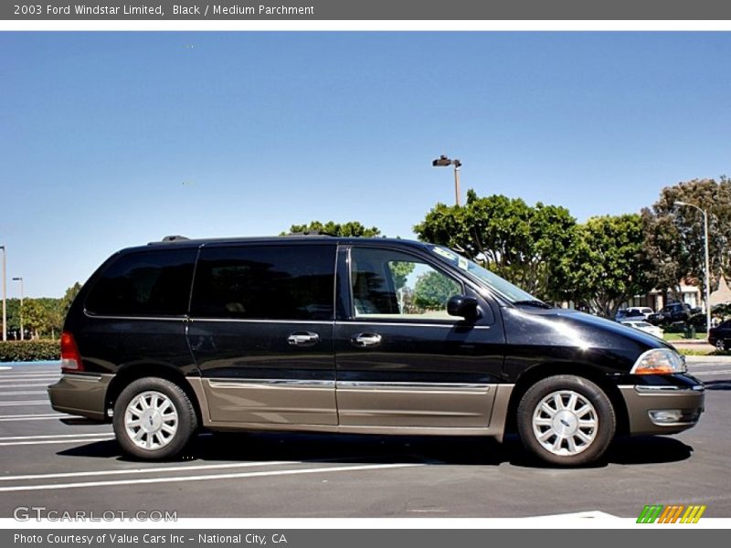 Black / Medium Parchment 2003 Ford Windstar Limited