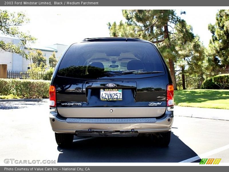 Black / Medium Parchment 2003 Ford Windstar Limited