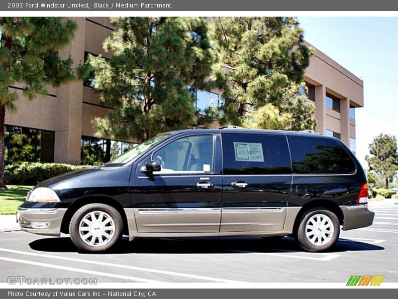 Black / Medium Parchment 2003 Ford Windstar Limited