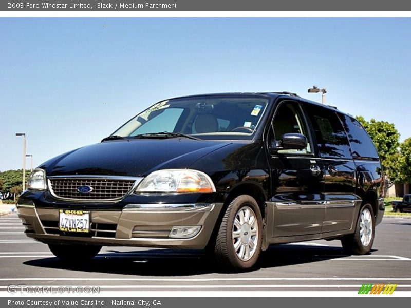 Black / Medium Parchment 2003 Ford Windstar Limited