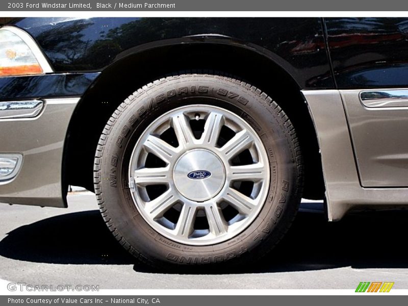 Black / Medium Parchment 2003 Ford Windstar Limited